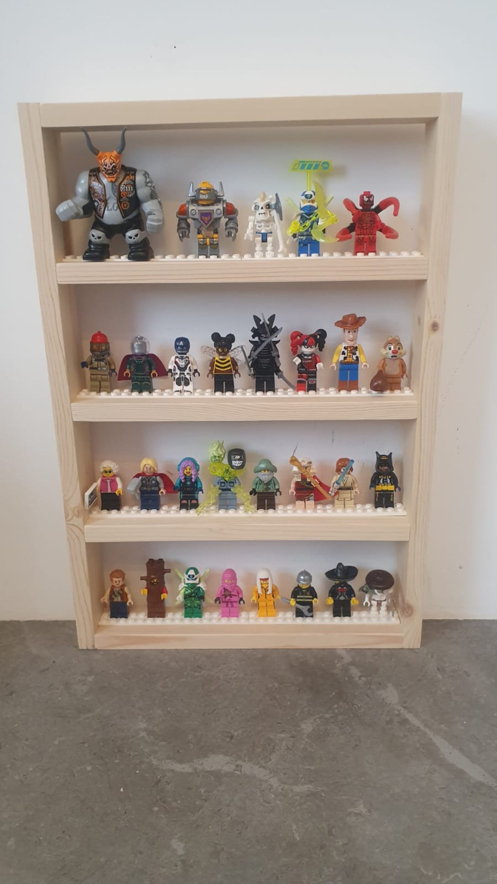 Lego Minifigure Shelf / Stand / Display Holds Approximately Etsy UK