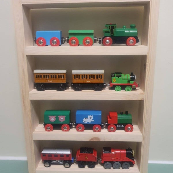 Brio Toy Train Shelf - Carriage Display - Wall Hung or Freestanding