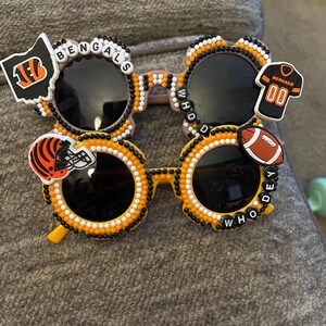 Cincinnati Bengals som häpnade över solglasögon. Dam- och barnstorlekar! bild 3