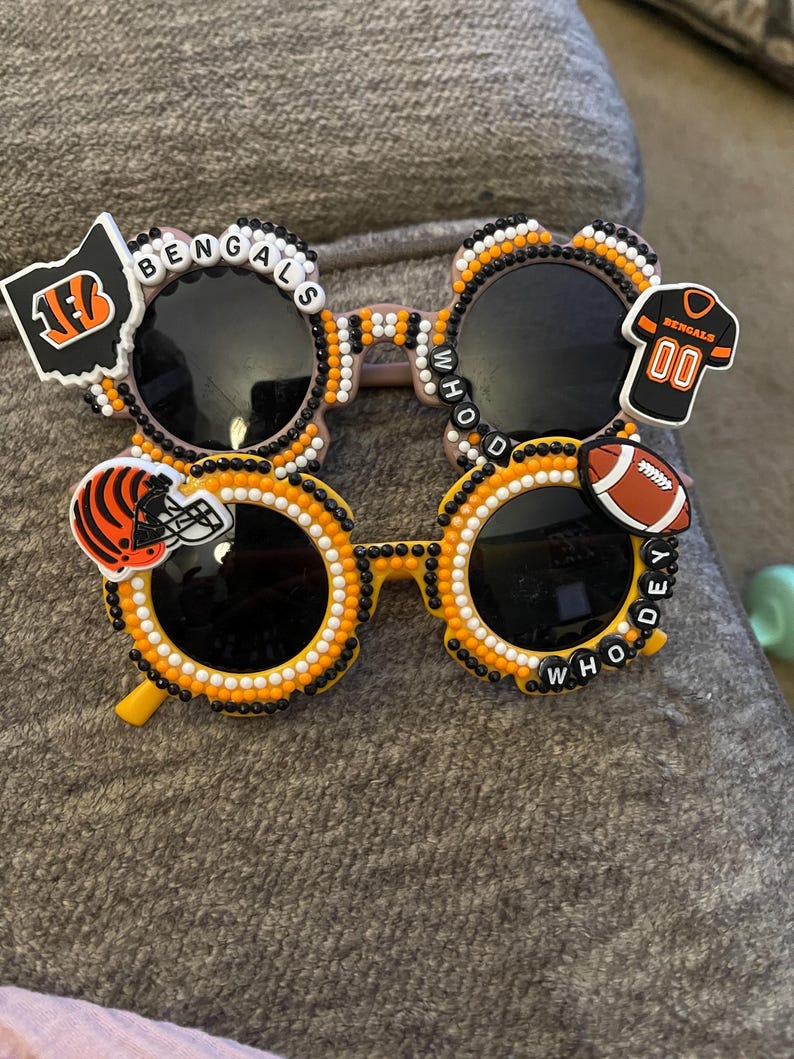 Cincinnati Bengals som häpnade över solglasögon. Dam- och barnstorlekar! bild 3