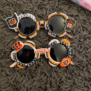 Cincinnati Bengals som häpnade över solglasögon. Dam- och barnstorlekar! bild 4