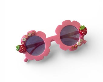 Berry Sweet Strawberry Custom Girls Sunglasses
