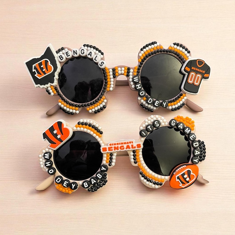 Cincinnati Bengals som häpnade över solglasögon. Dam- och barnstorlekar! bild 2