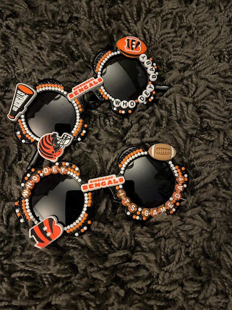 Cincinnati Bengals som häpnade över solglasögon. Dam- och barnstorlekar! bild 5
