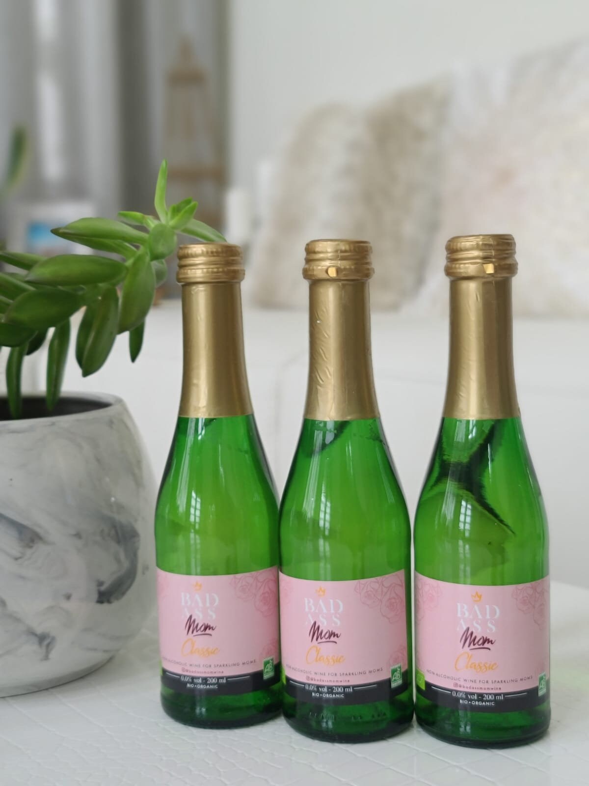 Mini Nonalcoholic sparkling white wine mom gifts baby shower Etsy
