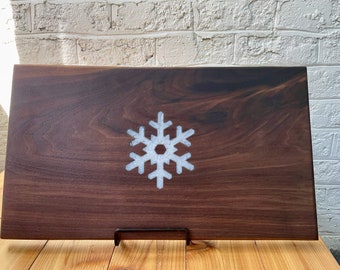 Snowflake Serving Board, Serving Tray, Charcuterie Board, Cheese Board, Bread Board