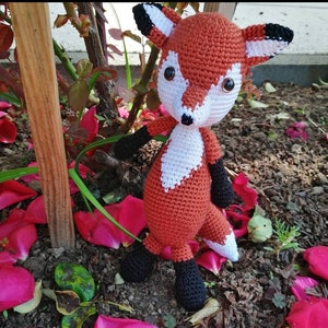 Amigurumi crocheted fox