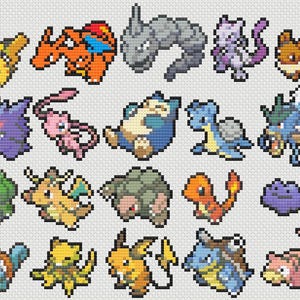 Top 20 Pokemon Cross Stitch Pattern - Etsy