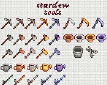 Stardew Valley Tools korsstygnsmönster