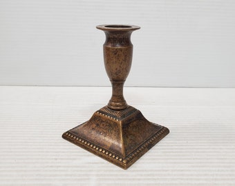 Vintage Brass Candle Holder - Brass Candlestick Holder - Brass Chamberstick - Candle Holder  - Vintage Taper Candlestick