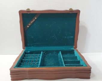 Vintage Wooden Jewelry Box made by JASCO (J. Anderson Smith Company, Newcastle Ontario Canada) Vintage Wooden Jewelry Box