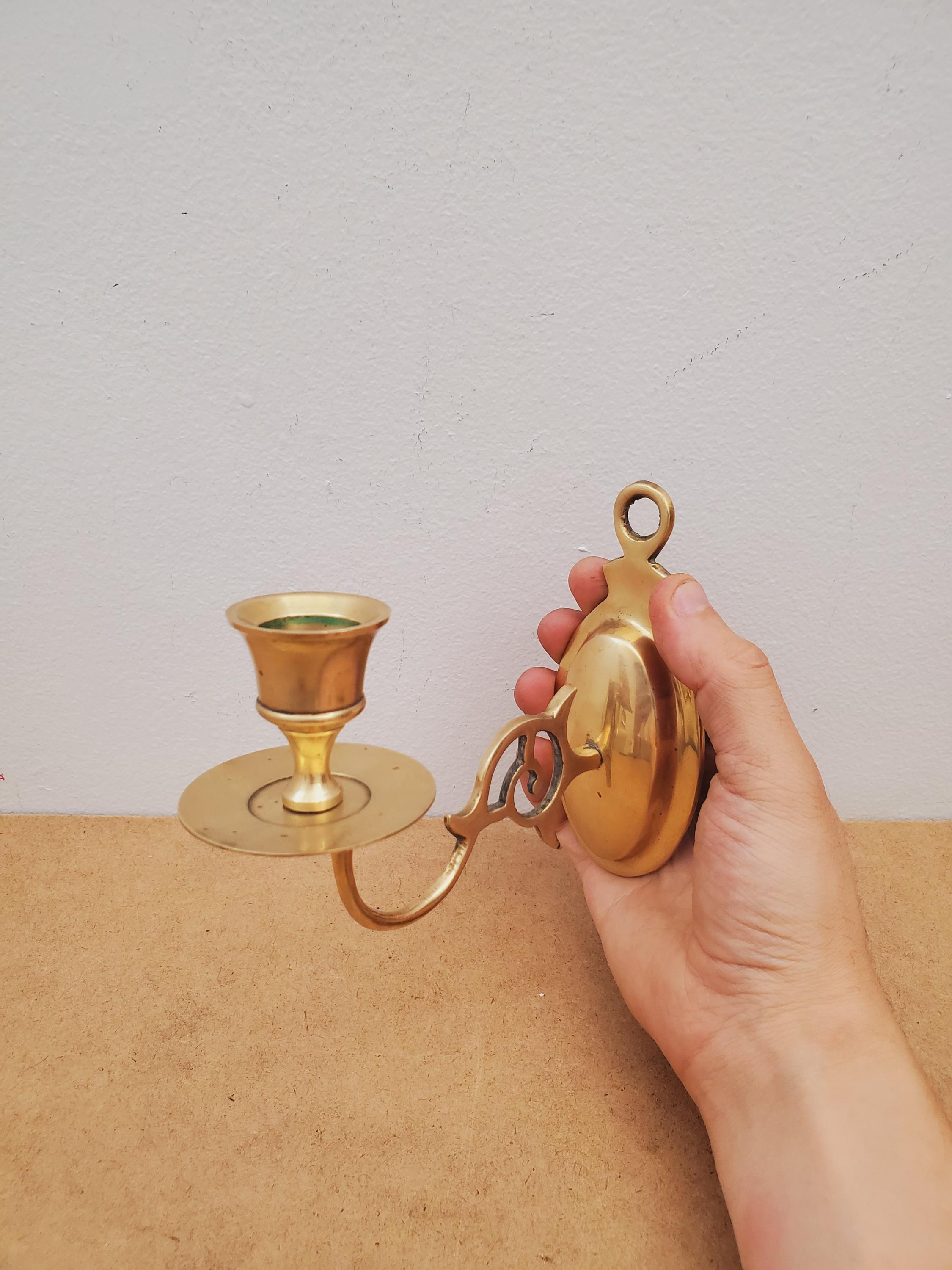 ヴィンテージ真鍮キャンドル壁取り付け用燭台 Amazon.co.jp: Victorianヴィンテージ真鍮壁取り付け用燭台