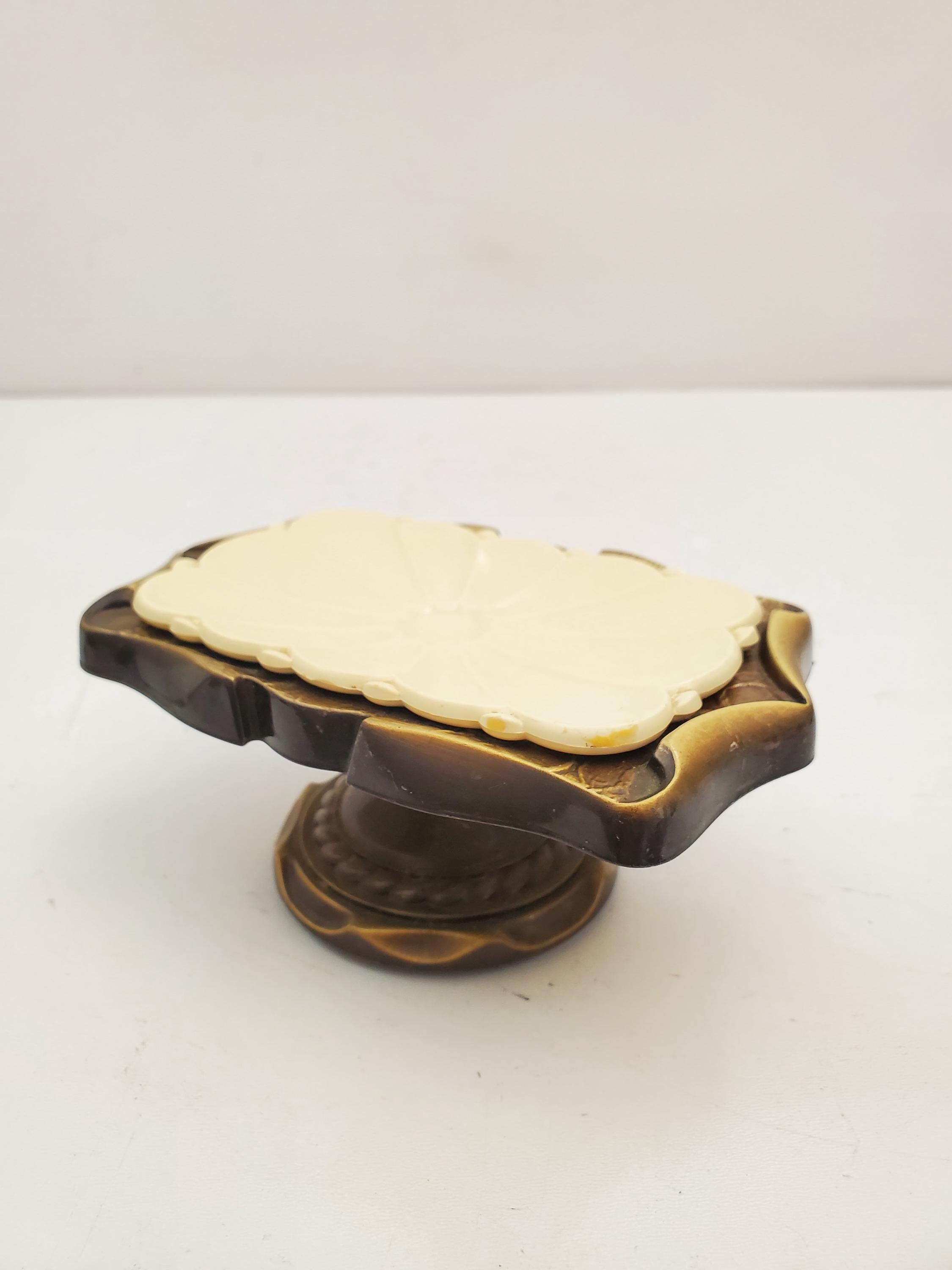 Vintage 1950s / BRASS SOAP DISH / Solid Brass Soap Holder  display picture 2
