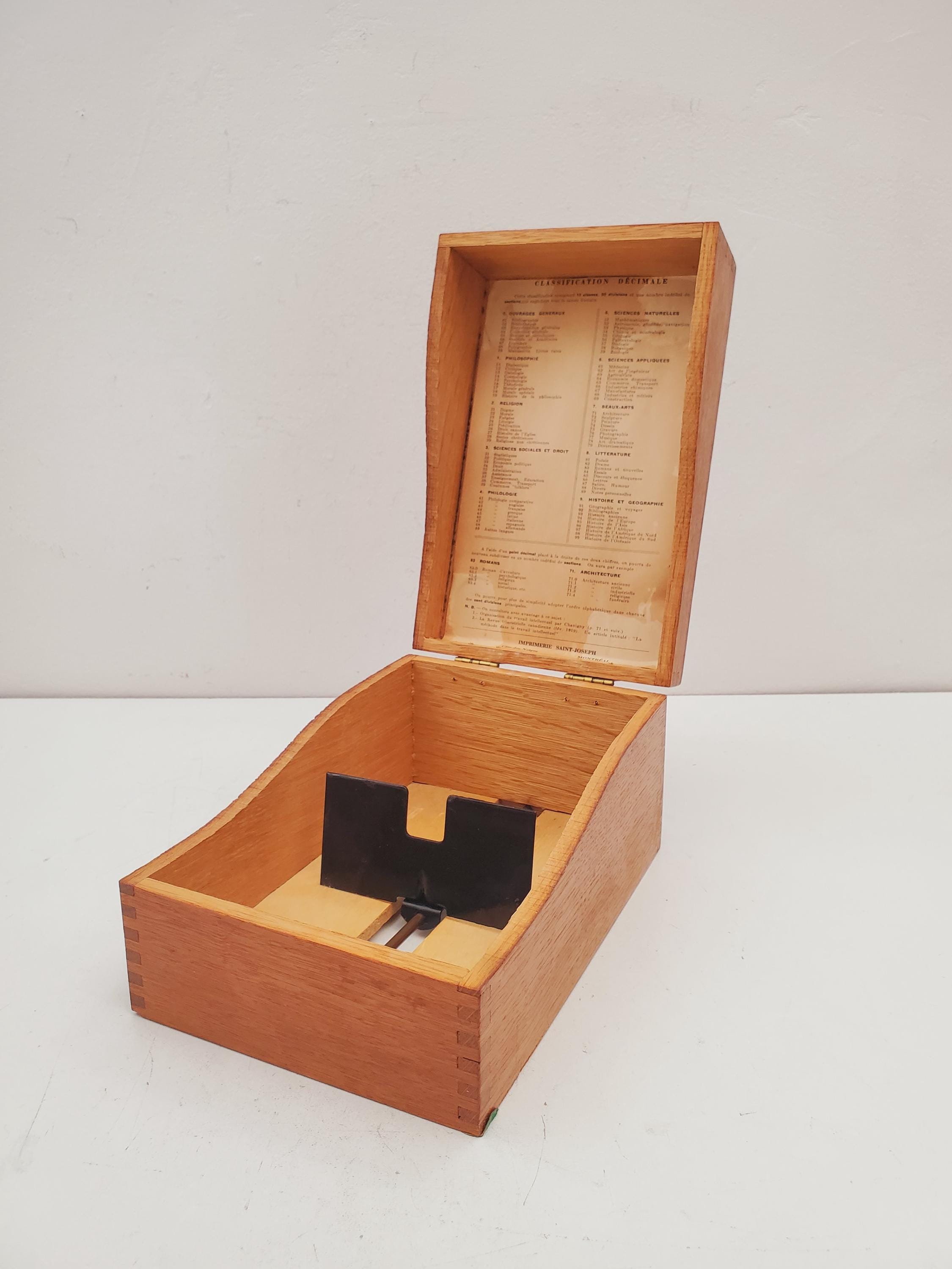 Antique Index Box - Etsy Singapore