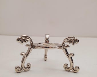 metallställ för ägg, mineral, klot eller kristallkula, äggställ, kristallkulhållare