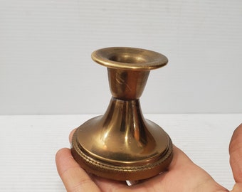 brass candlestick holder - vintage brass - candlestick - vintage home decor - candle - housewarming gift - wedding decor