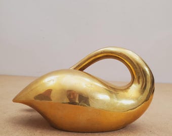 Vintage Brass Swan | Vintage Brass Swan | Vintage Brass Decor | Wedding Decor | Brass Sculpture