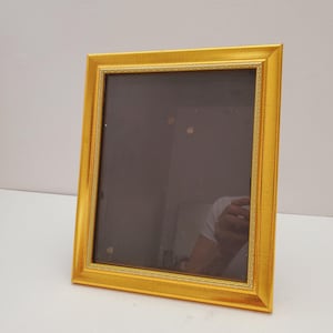 Vintage Wood Frame/ Frame photo / Frame  / Wood Inlay Frame /Frame /gold Frame /wooden Frame Frame wall decor 8 x10 inches