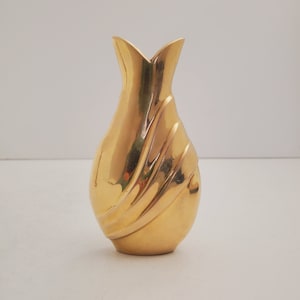 brass vase vintage brass vase bud vases flower vase table centerpiece mantel decor holiday decor modern bohemian interior design