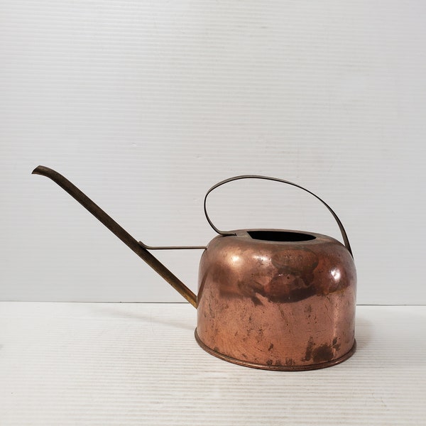 Vintage French Copper Watering Can, Vintage Watering Can, Arrosoir French Mouss