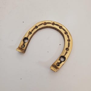 vintage brass horseshoe lucky horseshoe,  horseshoe, vintage old horseshoe, rustic horse decor, vintage horse shoe, horse shoe