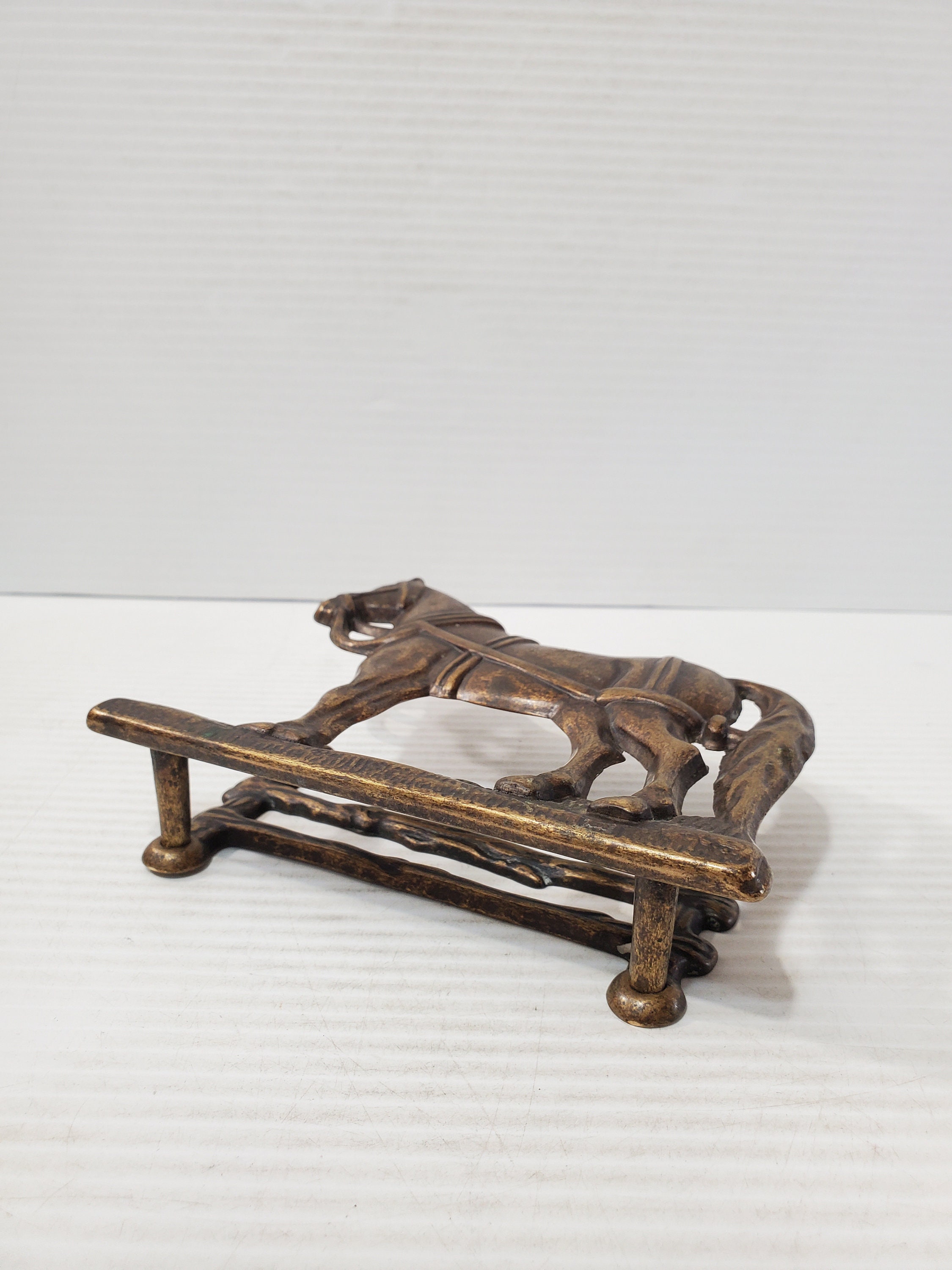 アールヌーボー風ブロンズナプキンスタンド レターラック アンティーク