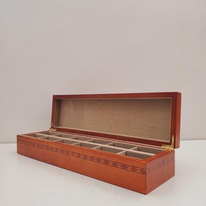 Vintage Gunther Mele 1970er Jahre Holz Schmuckkästchen. Schmuck. Vintage Schmuckschatulle aus Holz.
