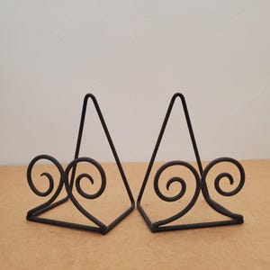 Small Metal Easel Stand or Display Stand Display Stand for Icons - Tabletop Metal Easel for Home Decoration -  table top or wall - set of 2