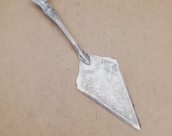 Servidor de fatias de bolo vintage MCM banhado a prata | Decoração elegante e sofisticada para cozinha inglesa | Bolos e guloseimas para chá da tarde