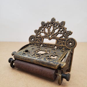 Toilet roll holder. Solid brass bathroom decor Bathroom decor, toilet roll, bathroom towels , wall hook , Retro vintage brass.