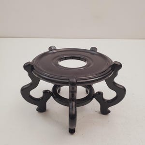 Blumenhocker Vase Stand Display Schale Holz Vintage Blumenhocker Fleck Asiatischer Blumenstand Blumenständer für Ei,