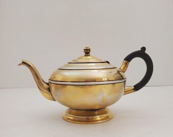 Antieke vintage verzilverde theepot jaren 40 vintage theepot gemaakt Canada EP. verzilverd