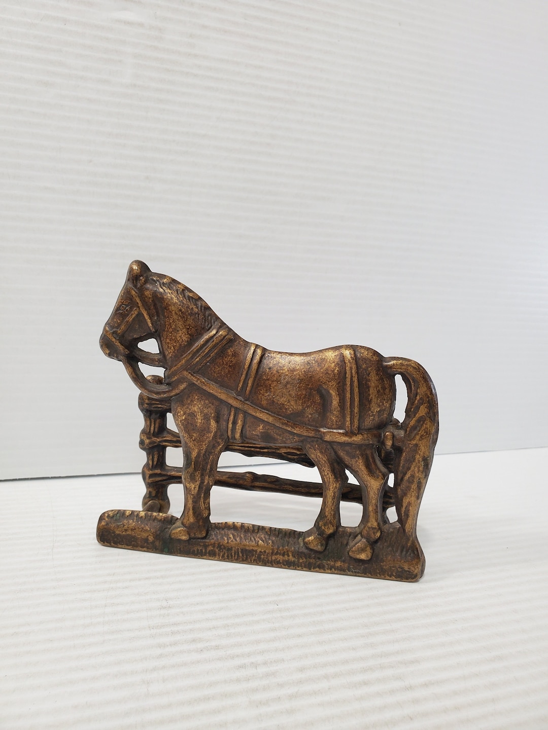 アールヌーボー風ブロンズナプキンスタンド　レターラック　アンティーク アールヌーボー風ブロンズナプキンスタンド レターラック アンティーク