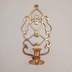 vintage Brass Wall Sconce Candle holder brass wall sconces candle sconces decorative candle sconce ornate wall decor