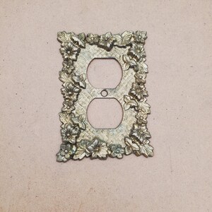 Placa de interruptor de luz, placa de interruptor, placas de tomada, dourado, latão antigo, plugue, interruptor basculante, placa GFI, estilo shabby chic