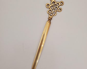 vintage letter opener solid brass Lightweight Envelope Slitter Mail metal Gift for Him Her Office Brass Envelope Opener