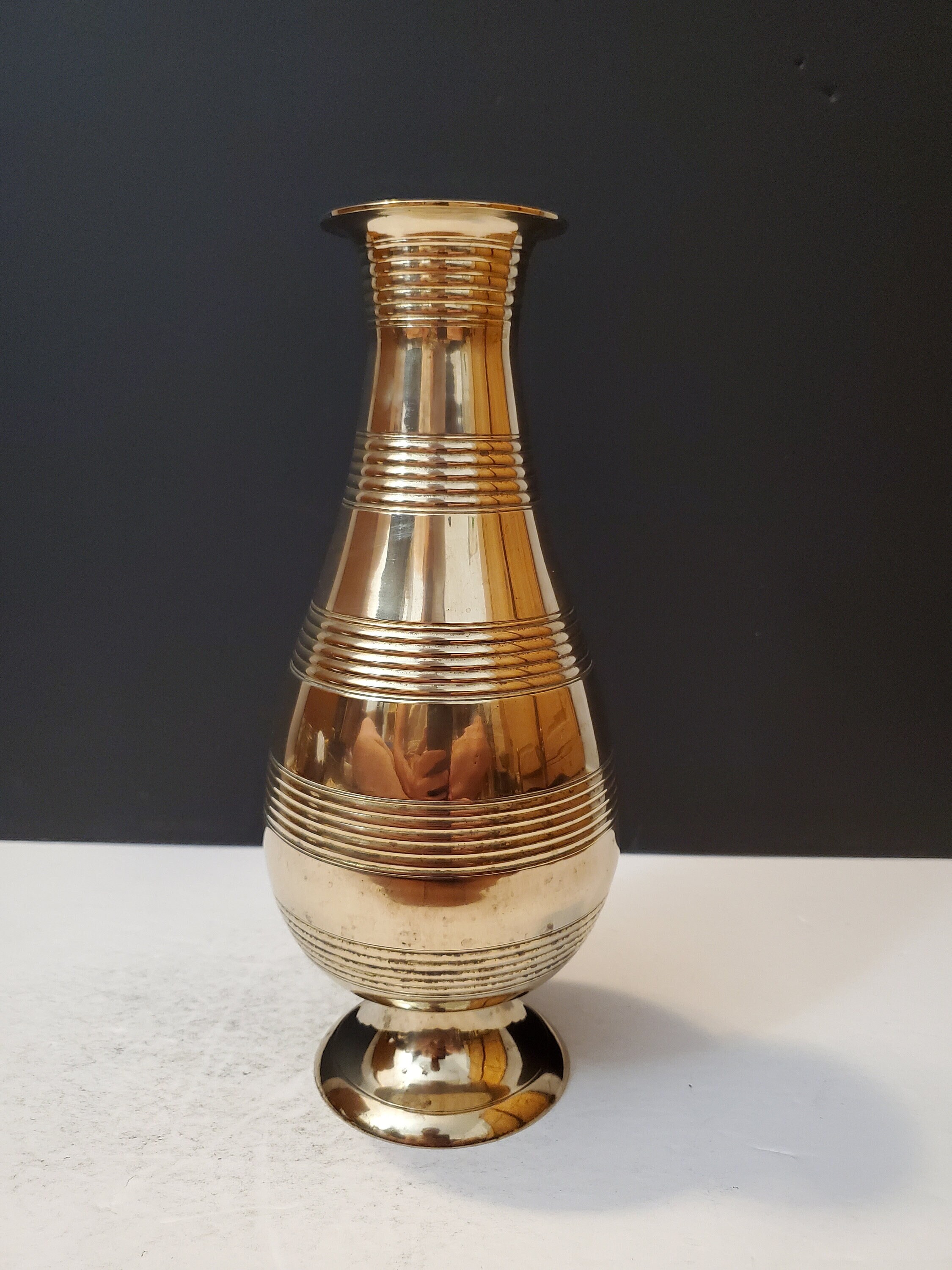 Vintage Brass Vase brass decor vintage decor home decor Etsy