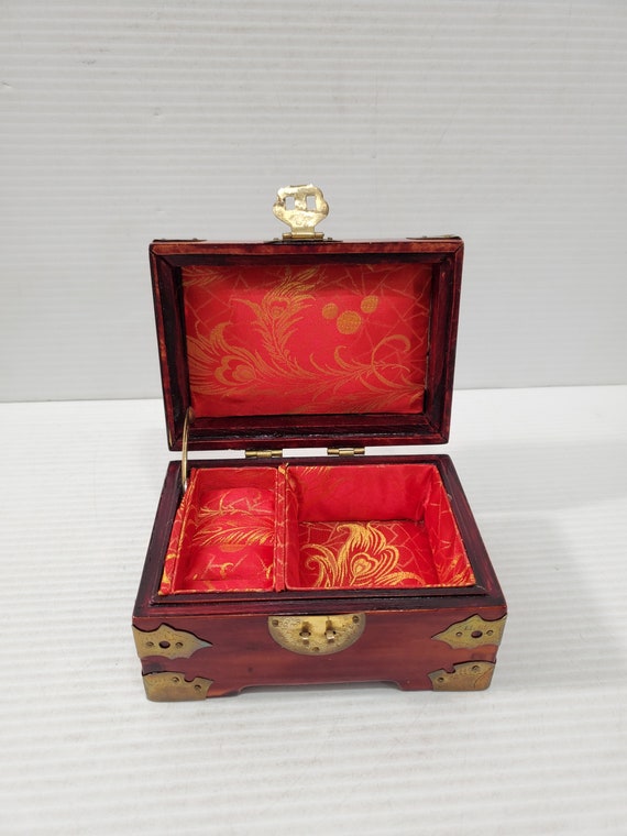 Vintage Oriental Box, Chinoiserie Jewelry Box, Ch… - image 9