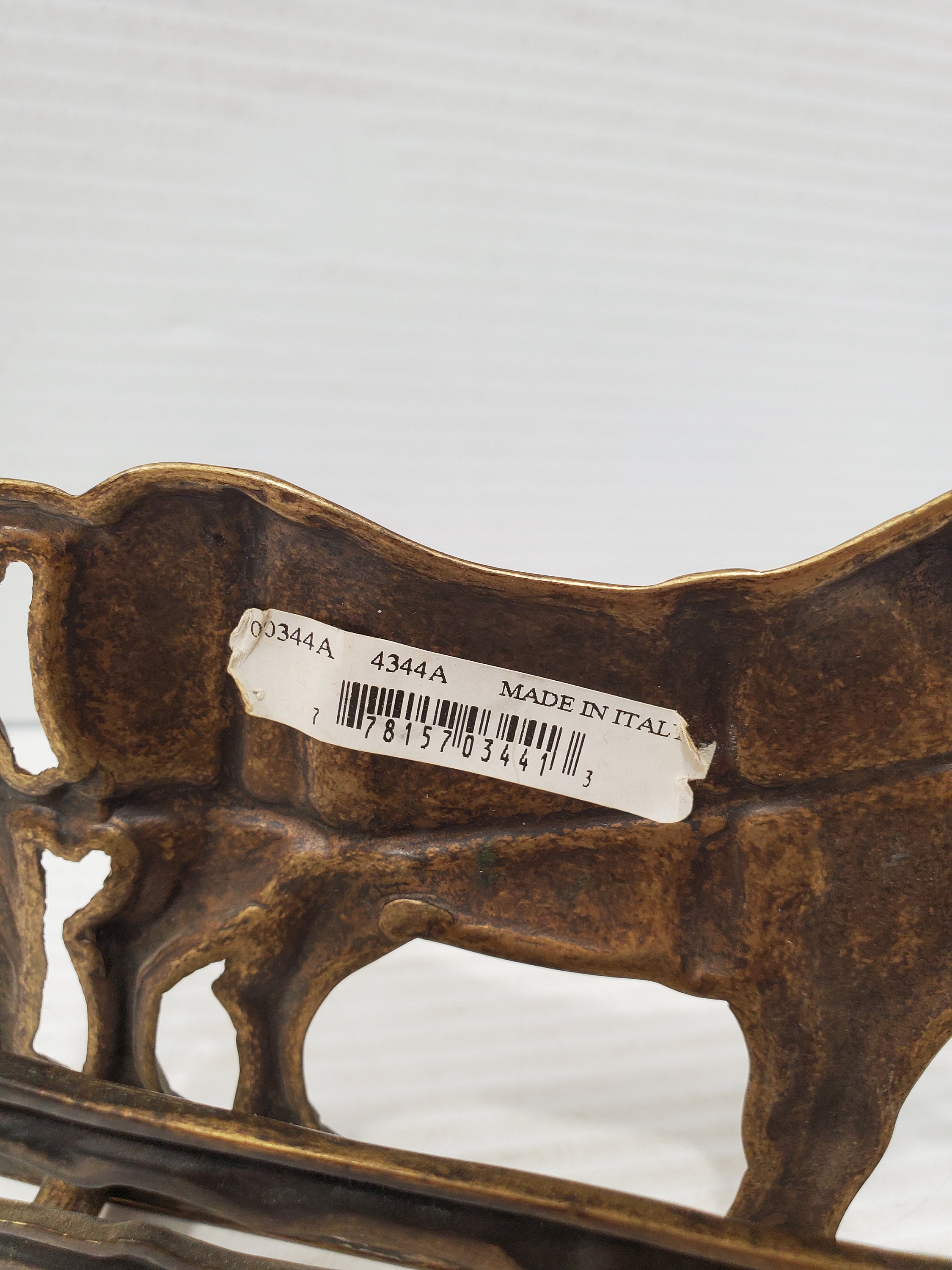 アールヌーボー真鍮レターラック、ヴィンテージ真鍮レターホルダー