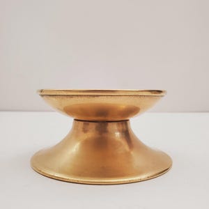 vintage solid brass candle holder Made In italy