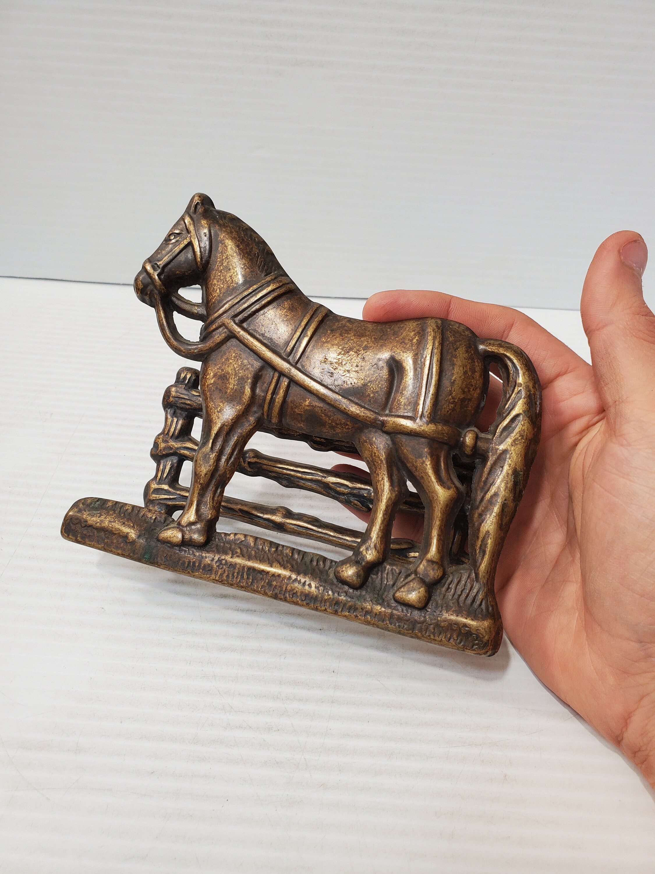 アールヌーボー風ブロンズナプキンスタンド レターラック アンティーク