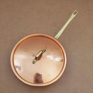 Handmade Copper Pot. Brass Handled Copper Pot- Special Gift