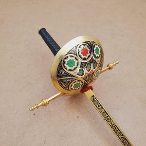 Vintage Toledo Fencing Foil, Toledo Coat of Arm Crest Sword, Vintage Fencing Sword, Spain Sword, Boho, , Foil - 40 inches