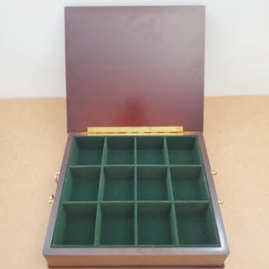 Vintage the Bombay Company Cherry Wood Finish Tea Caddy Chest With