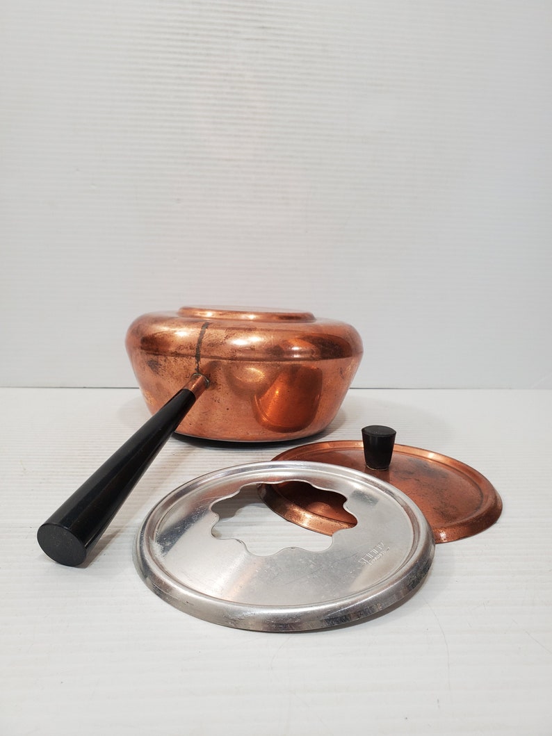Handmade Copper Frying Pans Handmade Copper Pot. Brass Handled Copper Pot Special Gift zdjęcie 6