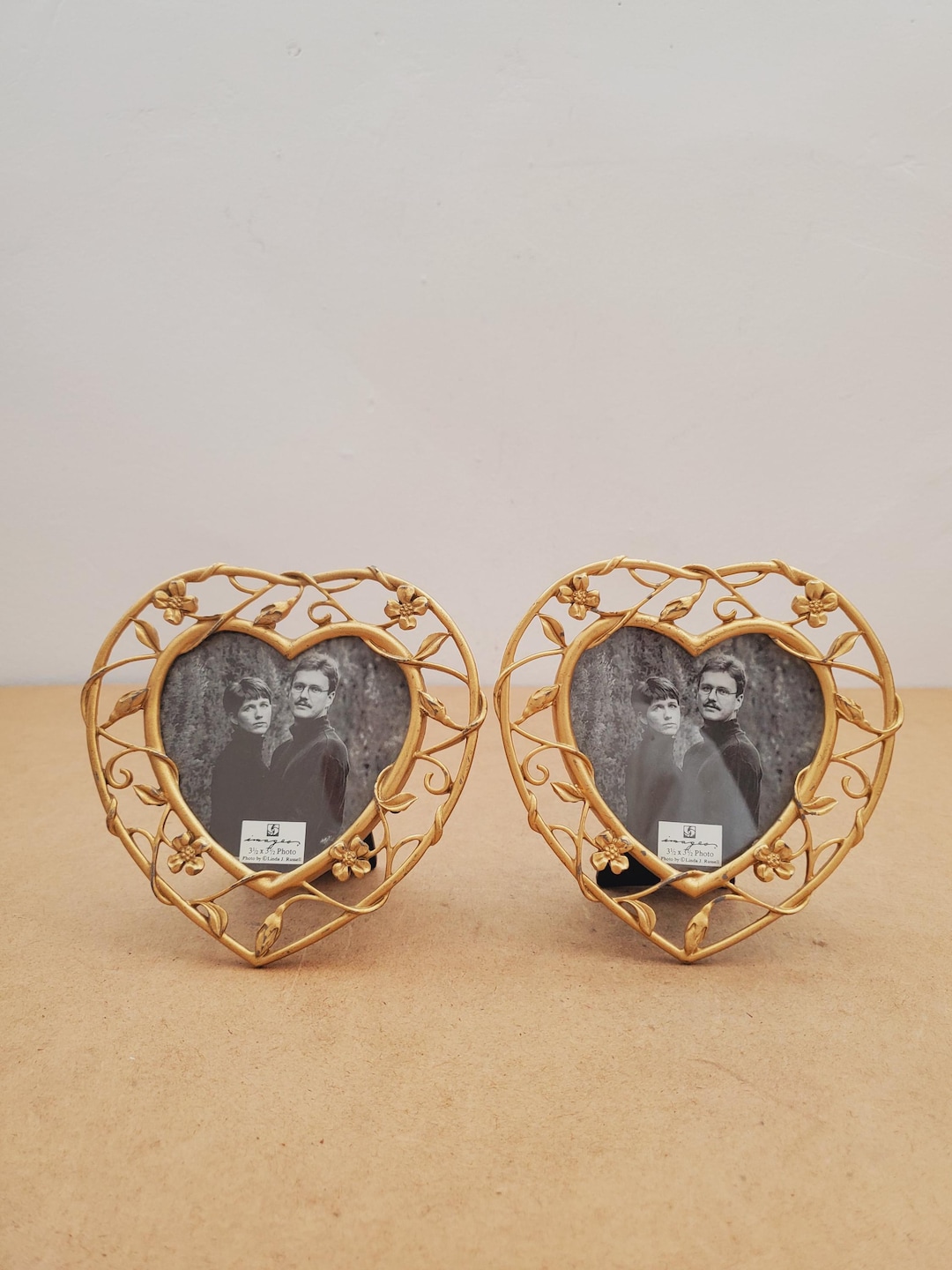 Vintage Frame Photo Metal Frame / Vintage Gold Metal Frame - Set of Tow ...