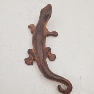 Vintage Iron Lizard, Salamander, Gecko, Reptile - Vintage Solid Iron Lizard - Salamander - Gecko - Solid Iron Lizard Vintage Figurine