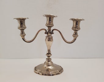 Vintage candelabra candle holders/ 2 arm candelabras/ candelabra perfect for wedding Vintage metal Candle Holder - Table Display