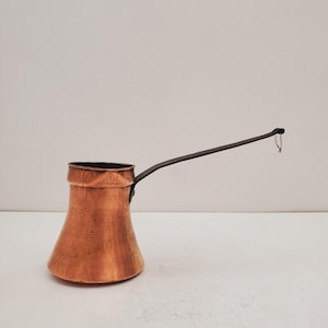 Copper Greek / Turkish Coffee Pan (Briki) - Authentic Copper Coffee Pot Cezve Coffee Maker Turkish Coffee Antique