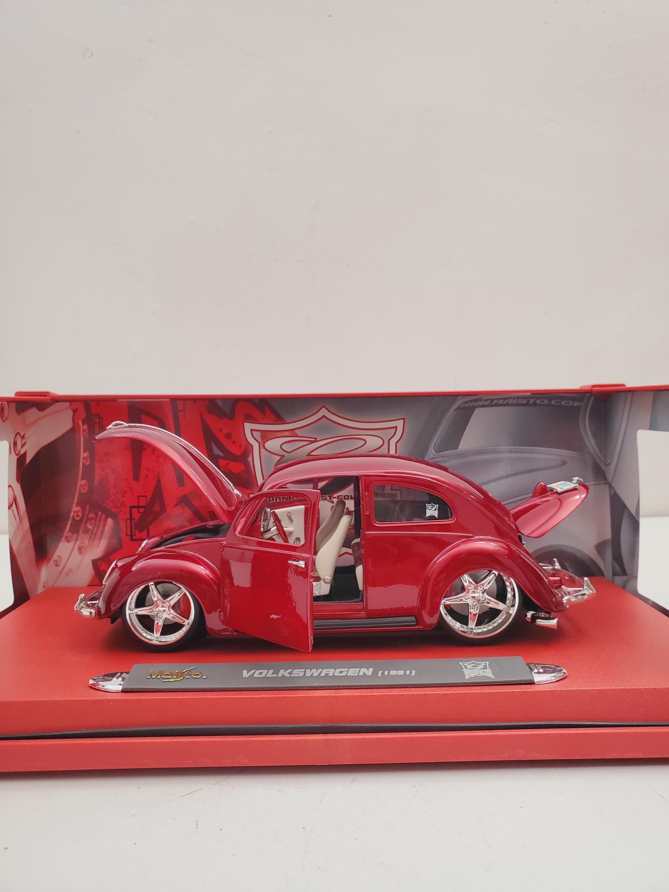 Maisto G-rides Red Chopped VW Bug 1:18 Scale Volkswagen